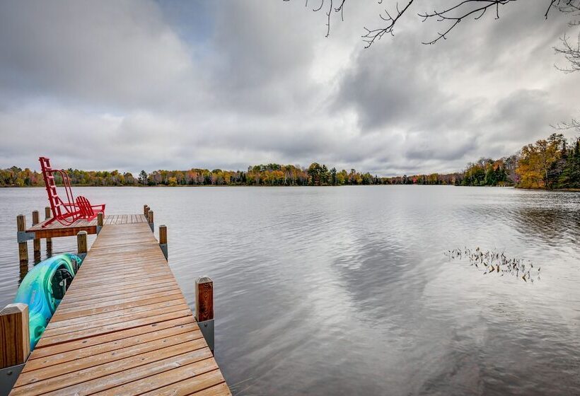 Lakefront Presque Isle Cabin W/ Private Dock