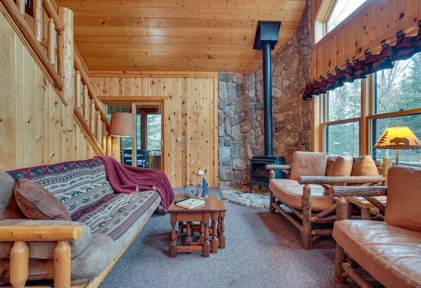 Lakefront Presque Isle Cabin W/ Private Dock