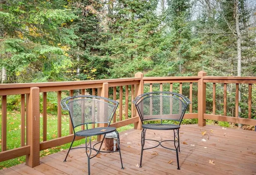 Lakefront Presque Isle Cabin W/ Private Dock