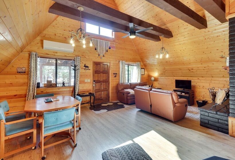 Rustic Modern Overgaard Cabin W/ Decks & Fire Pit!