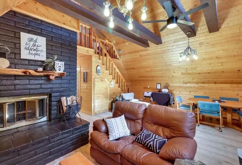 Rustic Modern Overgaard Cabin W/ Decks & Fire Pit!