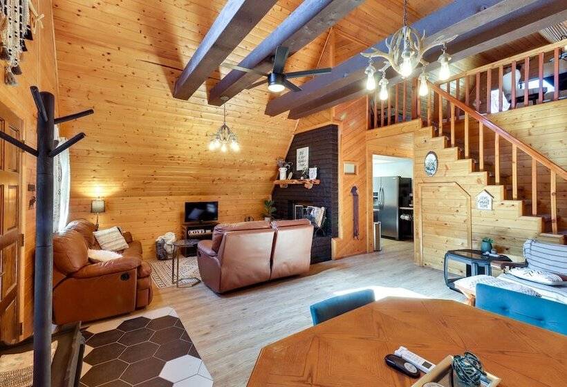 Rustic Modern Overgaard Cabin W/ Decks & Fire Pit!