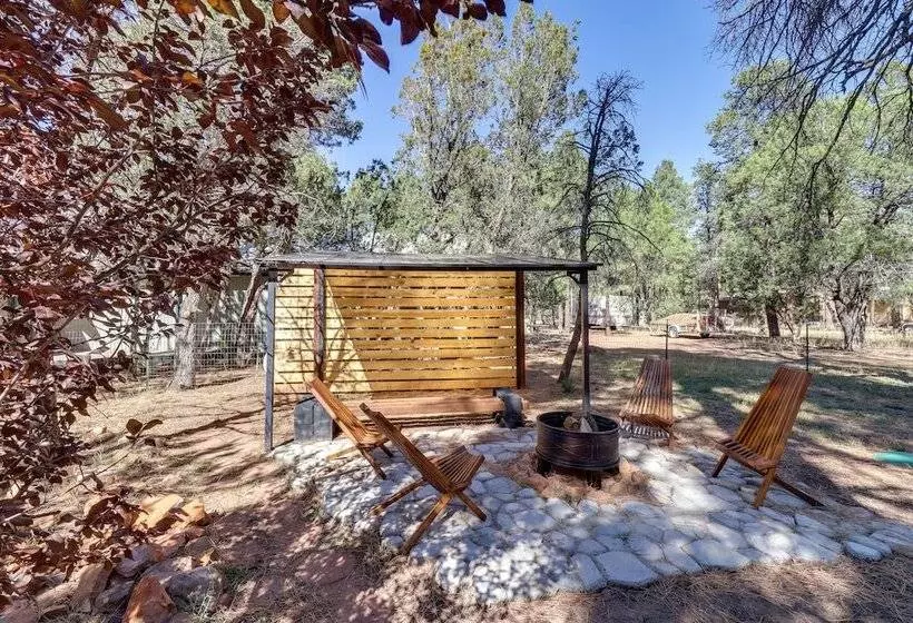 Rustic Modern Overgaard Cabin W/ Decks & Fire Pit!