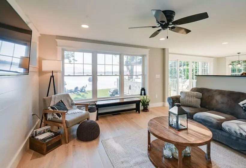 Lakefront Center Ossipee Home W/ Boat Dock!