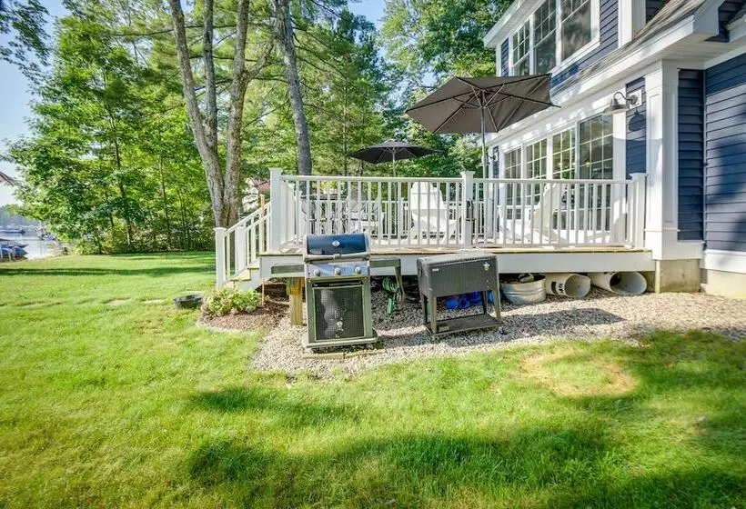 Lakefront Center Ossipee Home W/ Boat Dock!