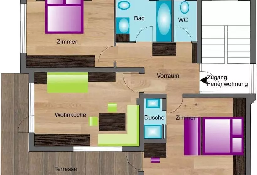 ホテル Appartement Scheiber