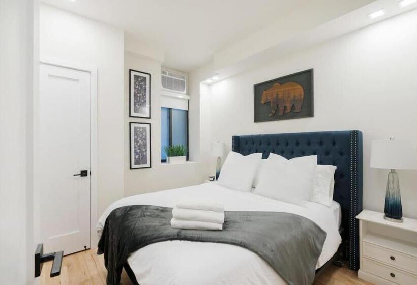 호텔 Luxury 2br Duplex 5min To Central Park