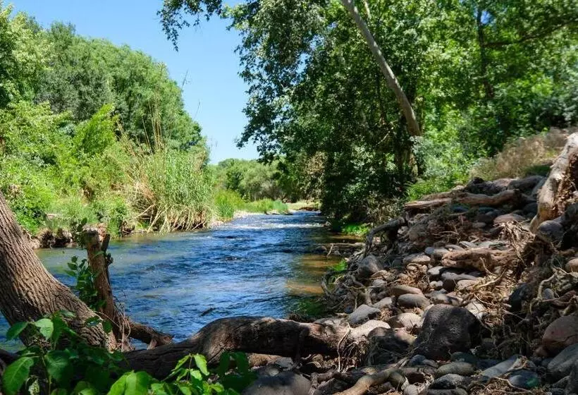 Hotelli Pitchner Place Creekfront Hot Tub Fire Pit