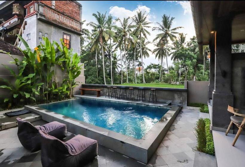 بنسيون Harmony House 7: Rice Field View. Near Ubud Center