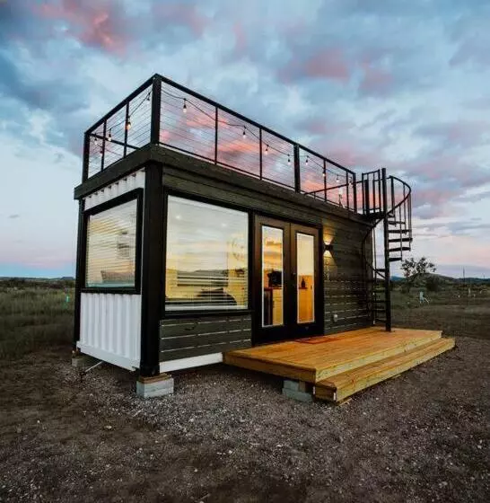 Retkeilymaja New Starry Night Shipping Container Home