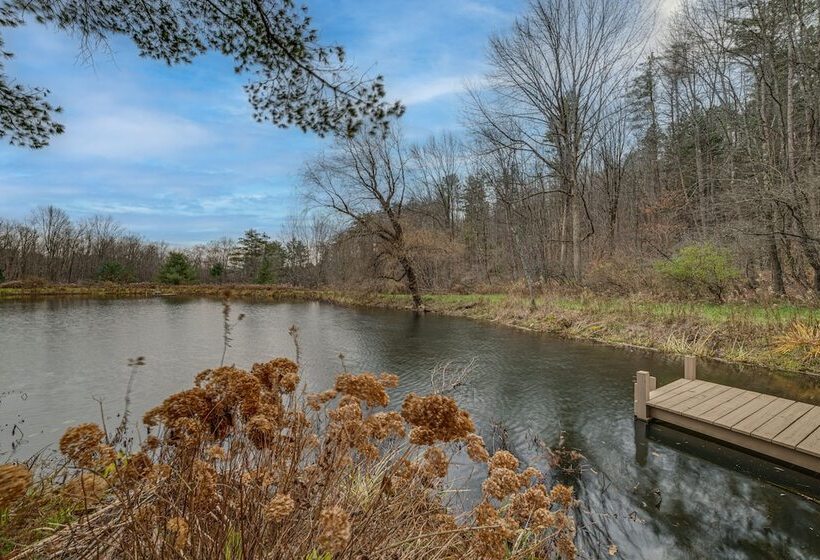 Cozy Otego Cabin W/ Wood Burning Fireplace & Pond!