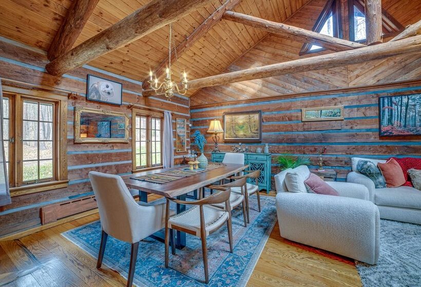 Cozy Otego Cabin W/ Wood Burning Fireplace & Pond!