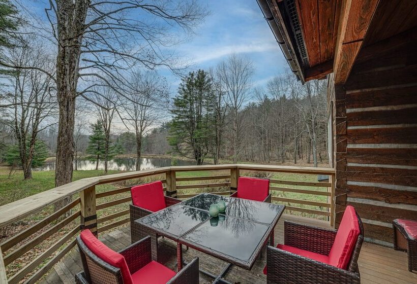 Cozy Otego Cabin W/ Wood Burning Fireplace & Pond!