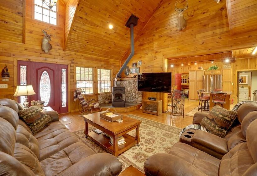 Riverfront Luther Cottage W/ Year Round Trail!