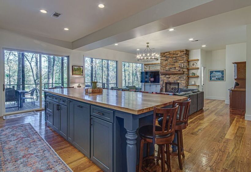 Waterfront Terry Home W/ 3 Decks & Hot Tub!