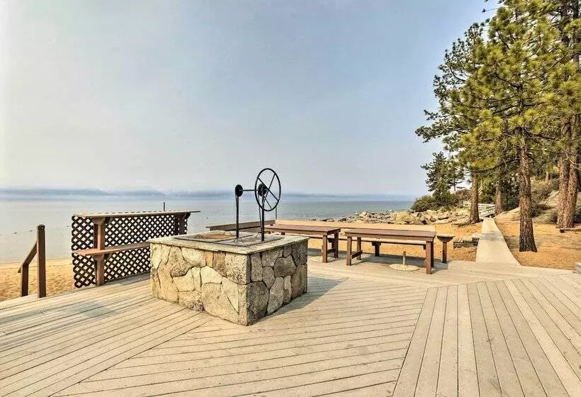 Zephyr Cove Escape With Deck   Steps To Beach!