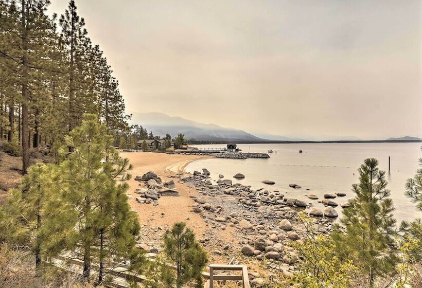 Zephyr Cove Escape With Deck Steps To Beach!