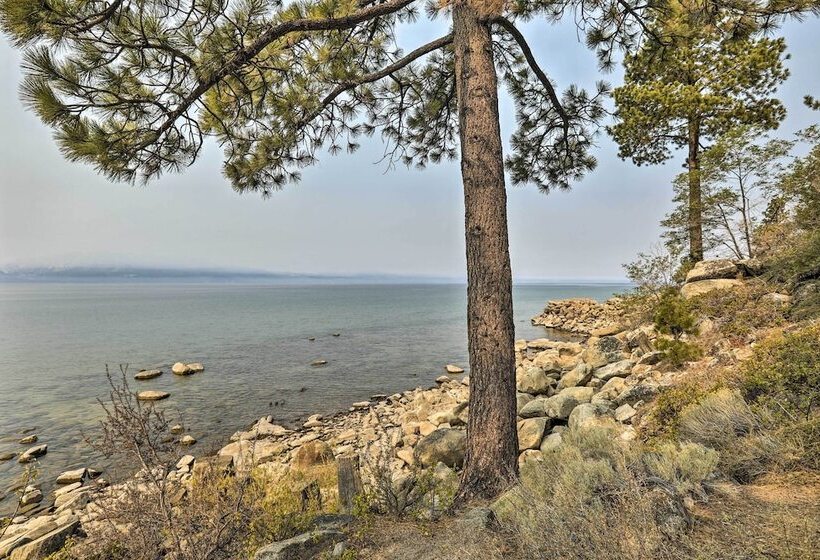 Zephyr Cove Escape With Deck Steps To Beach!