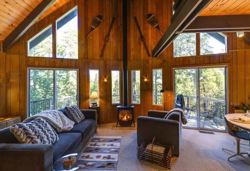 3 Mi To Big Trees State Park: Cabin W/ Deck