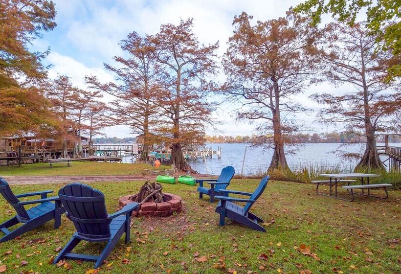Lakefront Netterville Landing Home W/ Private Dock