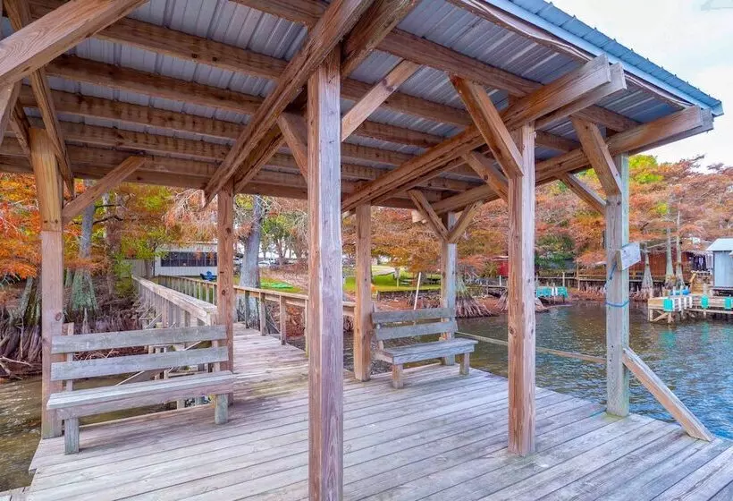 Lakefront Netterville Landing Home W/ Private Dock