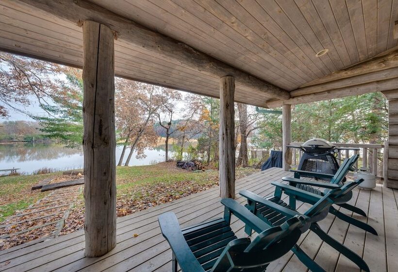 Waterfront Sugar River Cabin W/ Dock & Game Room!