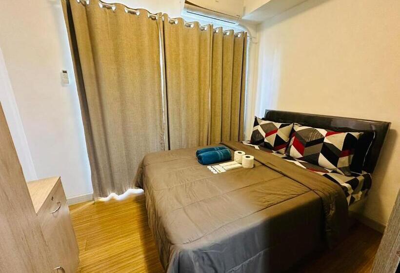 Hotell Grace Residences Taguig Bgc View With Balcony Plus Netflix 331