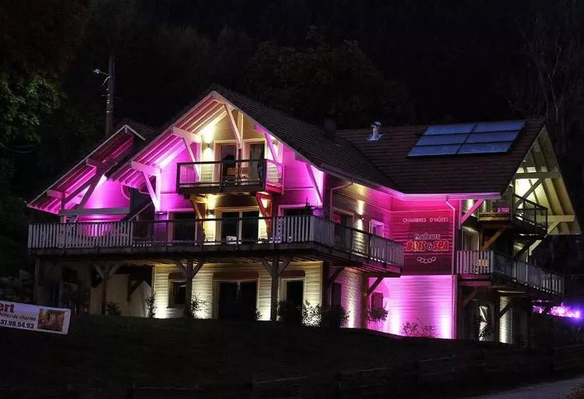 تختخواب و صبحانه Chambres D'hôtes Couleurs Bois & Spa