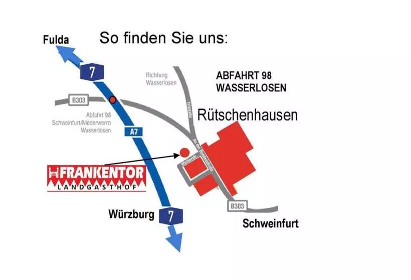 モーテル Landgasthof Frankentor