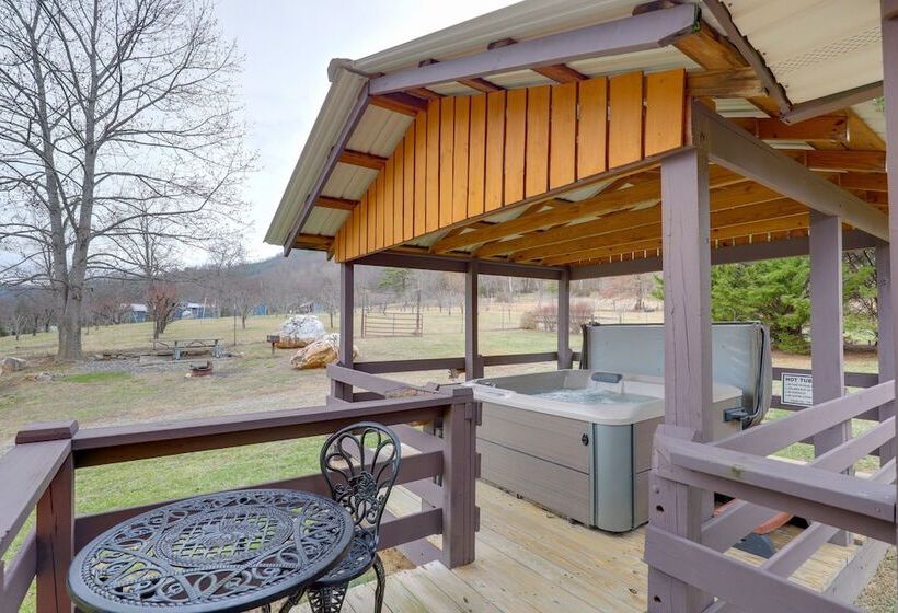 River Access & Hot Tub: Cozy Hot Springs Cabin