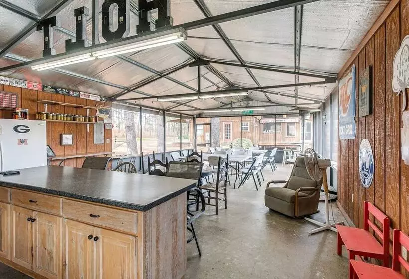 Georgia Lakefront Cabin W/ Fire Pit + Grills!