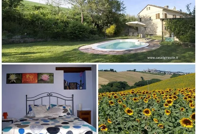Aamiaismajoitus (B&B) Casa Il Girasole Con Piscina Nelle Marche