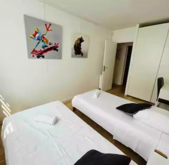 Aamiaismajoitus (B&B) Chambre Double Dans Appartement, Fibre, Rer B