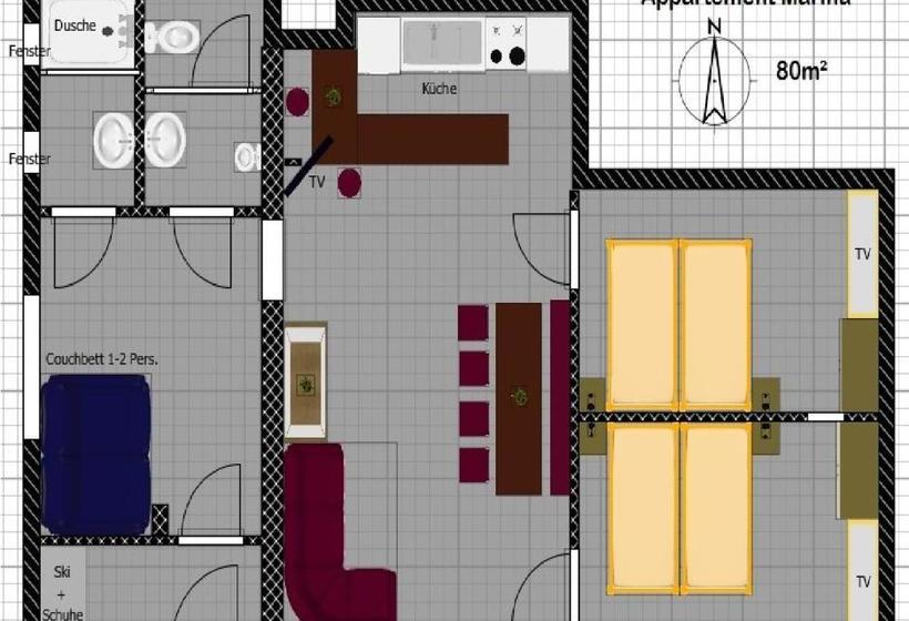 تختخواب و صبحانه Garni Erlbacher