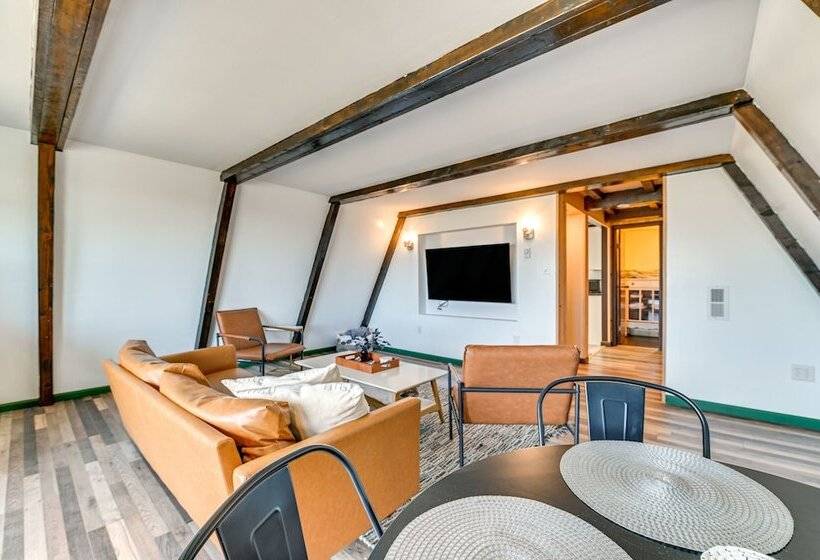 A Frame Catskills Cabin W/ Scenic Views + Hot Tub!