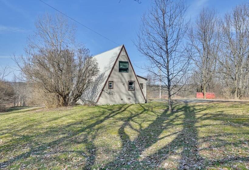 A Frame Catskills Cabin W/ Scenic Views + Hot Tub!