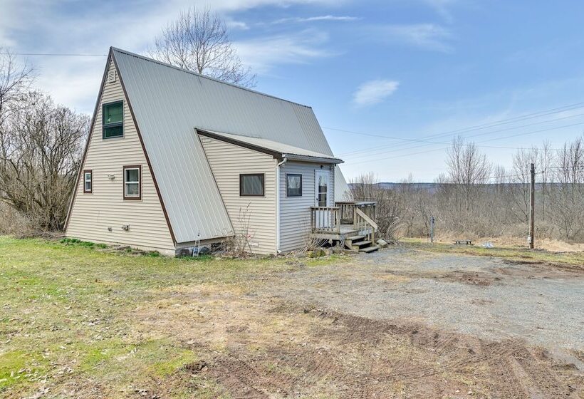 A Frame Catskills Cabin W/ Scenic Views + Hot Tub!