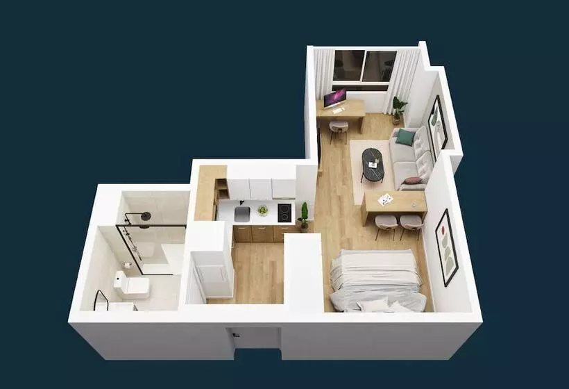ホテル The Flexy Living Tres Cantos