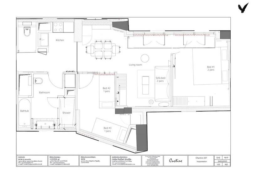 ホテル Yuna Montmartre   Apart