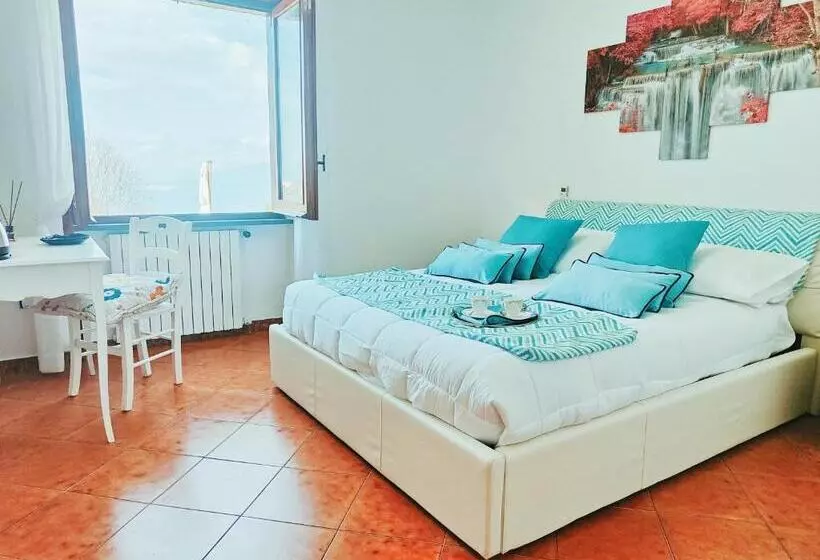 ペンション Camera Panoramica In Villa Vista Mare E Vesuvio