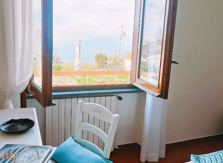 ペンション Camera Panoramica In Villa Vista Mare E Vesuvio