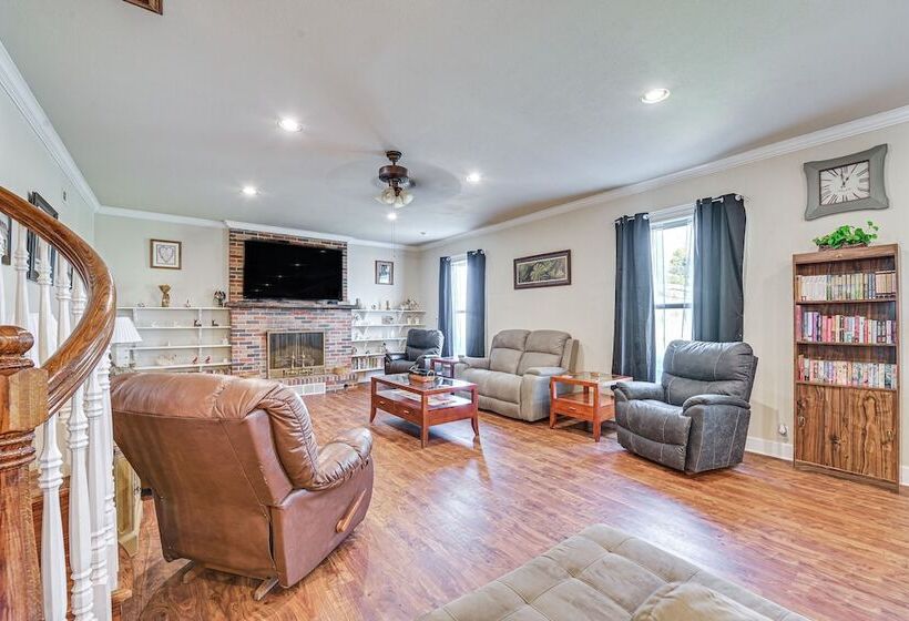 Spacious Ewing Retreat W/ Game Room & Fireplace!