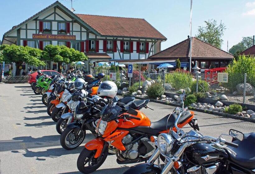 酒店 Restaurant Koi Gartenteich