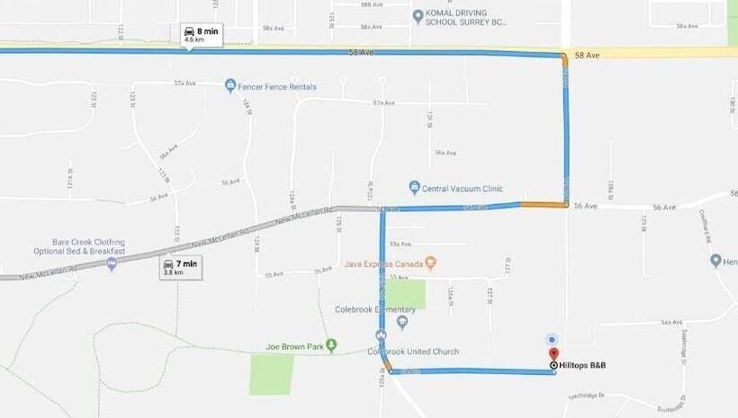 تختخواب و صبحانه Hilltops