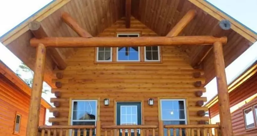 ホテル Cabins Of Mackinac & Lodge
