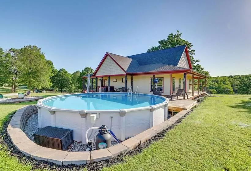 Neosho Home On 90 Acres W/ Private Pool & Fire Pit