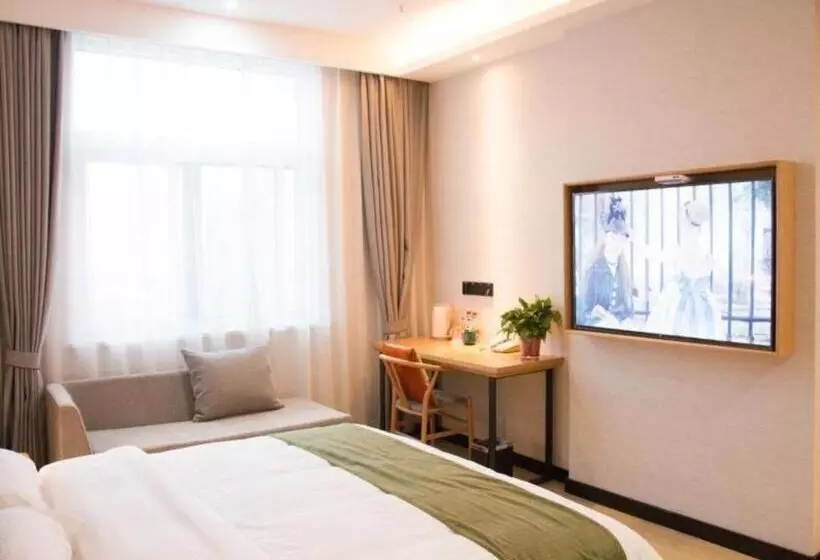 Hotelli Greentree Inn Express Guannan County Xinwan Bei Road