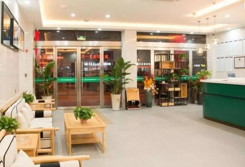 Hotelli Greentree Inn Express Guannan County Xinwan Bei Road