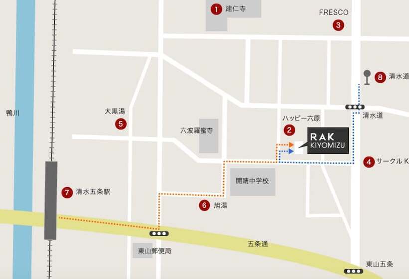 Rak Kiyomizu   1人旅専用hostel