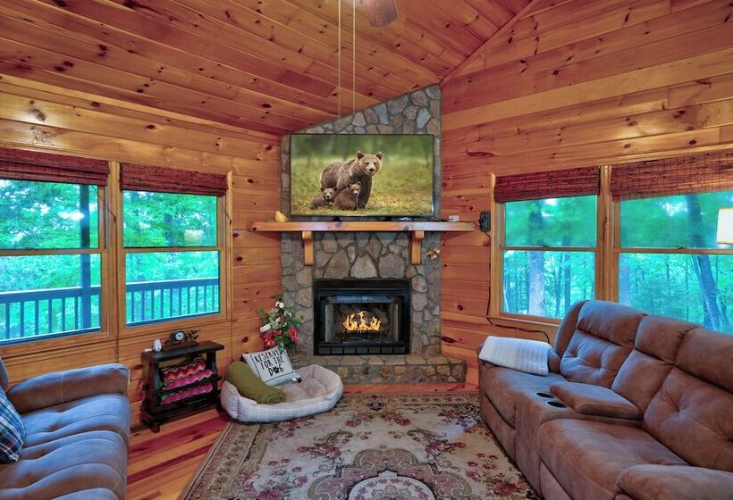 2 Bedroom Home In Ellijay! Private Hot Tub And Sunset Views